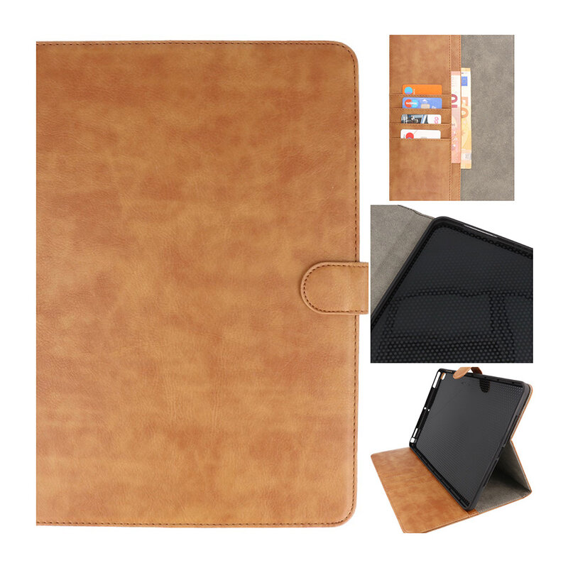 Funda tipo libro para iPad Pro 11 2021 - 2020 - 2018 Marrón