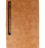 Book Case pour Samsung Tab S8 Marron