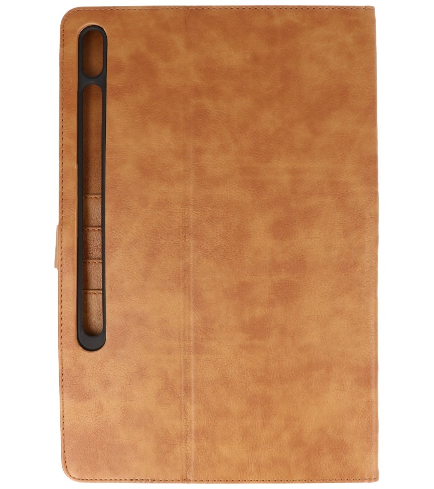 Book Case for Samsung Tab S8 Brown