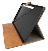 Funda tipo libro para Samsung Tab S8 Marrón