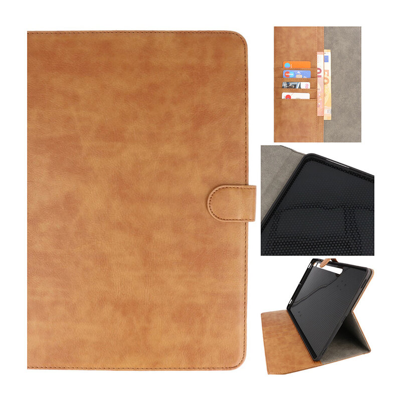 Funda tipo libro para Samsung Tab S8 Marrón