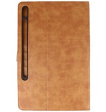 Custodia a libro per Samsung Tab S8 Plus Marrone