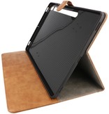 Book Case pour Samsung Tab S8 Plus Marron