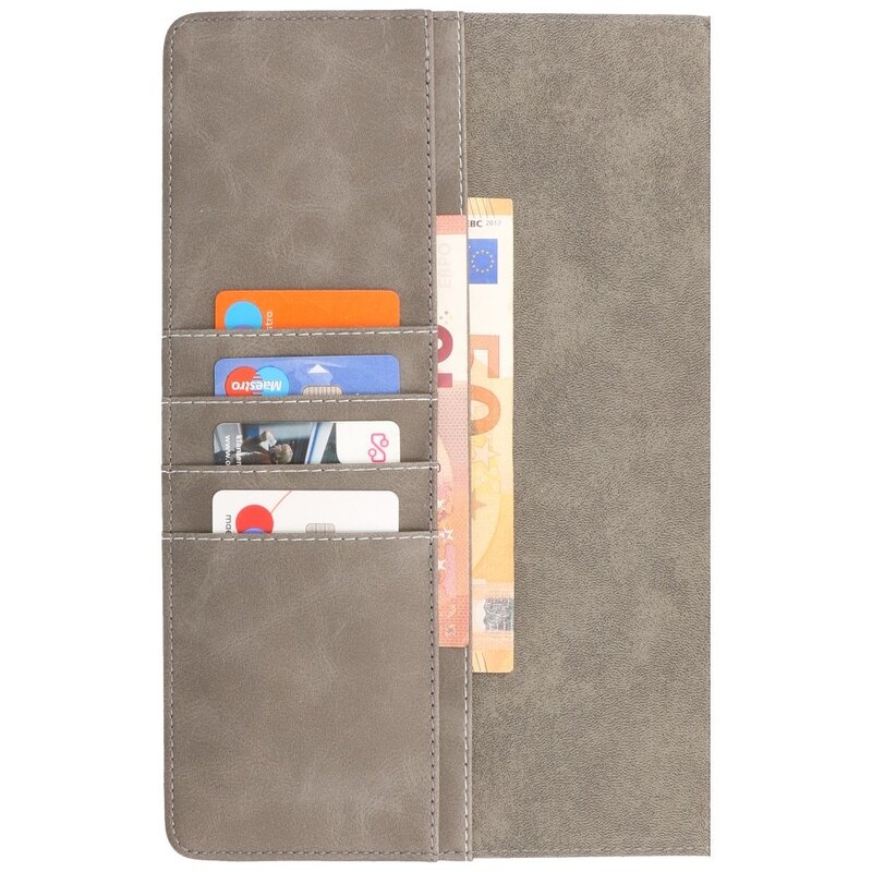 Book Case pour iPad Pro 11 2021 - 2020 - 2018 Gris