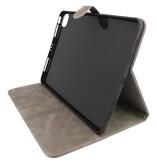Book Case pour iPad Pro 11 2021 - 2020 - 2018 Gris