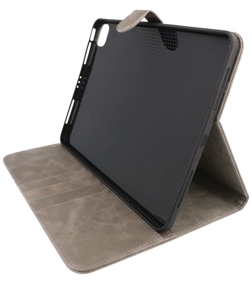 Book Case pour iPad Pro 11 2021 - 2020 - 2018 Gris