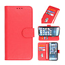 Bookstyle Wallet Cases Custodia per iPhone 14 rossa