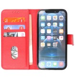 Bookstyle Wallet Cases Hoesje voor iPhone 14 Rood