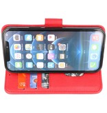 Bookstyle Wallet Cases Custodia per iPhone 14 Pro Max rossa