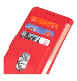 Bookstyle Wallet Cases Coque pour iPhone 14 Pro Max Rouge