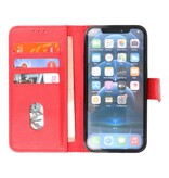Bookstyle Wallet Cases Hoesje voor iPhone X - Xs Rood