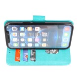 Bookstyle Wallet Cases Hülle für iPhone 14 Grün