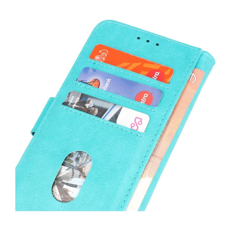 Bookstyle Wallet Cases Hülle für iPhone 14 Grün