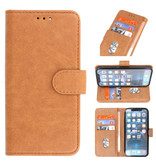Bookstyle Wallet Cases Funda para iPhone 14 Pro Marrón