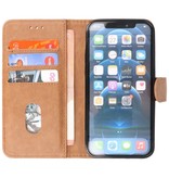 Bookstyle Wallet Cases Coque pour iPhone 14 Pro Marron