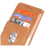 Bookstyle Wallet Cases Coque pour iPhone X - Xs Marron