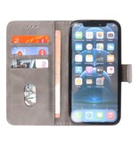 Bookstyle Wallet Cases Hülle für iPhone 14 Grau