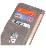 Bookstyle Wallet Cases Hülle für iPhone 14 Grau