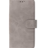Bookstyle Wallet Cases Funda para iPhone 14 Pro Max Gris
