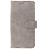 Bookstyle Wallet Cases Coque pour iPhone 14 Pro Max Gris