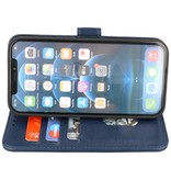 Bookstyle Wallet Cases Funda para iPhone 14 Plus Azul marino