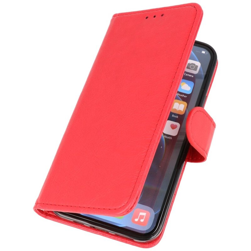 Bookstyle Wallet Cases Funda para iPhone 14 Plus Rojo