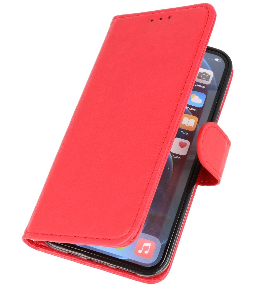 Bookstyle Wallet Cases Funda para iPhone 14 Plus Rojo