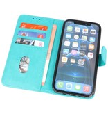Bookstyle Wallet Cases Coque pour iPhone 14 Plus Vert