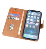 Bookstyle Wallet Cases Coque pour iPhone 14 Plus Marron