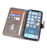 Bookstyle Wallet Cases Coque pour iPhone 14 Plus Gris
