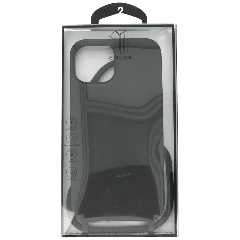 2.5 mm Hoes met Koord voor iPhone 14 Zwart