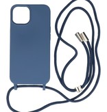 2.5 mm Hoes met Koord voor iPhone 14 Navy