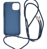 2.5 mm Hoes met Koord voor iPhone 14 Navy