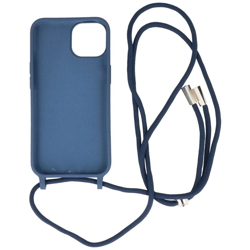 2.5 mm Hoes met Koord voor iPhone 14 Navy