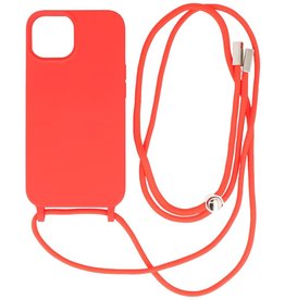 2.5 mm Hoes met Koord voor iPhone 14 Rood