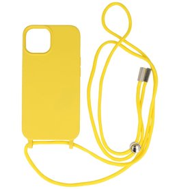 Coque 2,5 mm avec cordon pour iPhone 14 Jaune