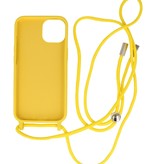 Custodia da 2,5 mm con cavo per iPhone 14 giallo