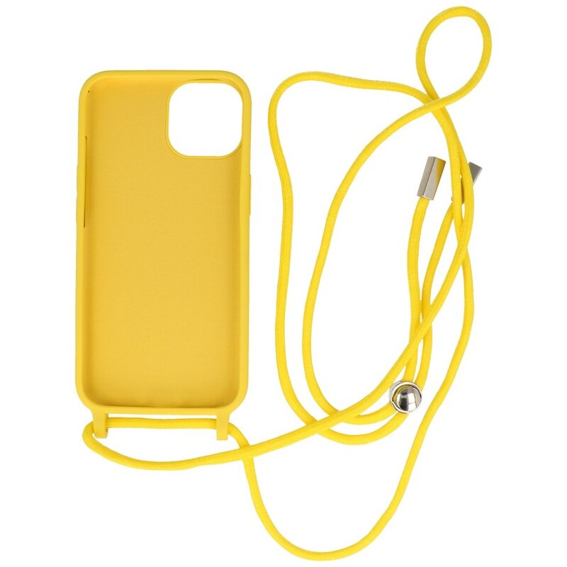 2.5 mm Hoes met Koord voor iPhone 14 Geel