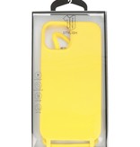 2,5 mm Hülle mit Kordel für iPhone 14 Gelb