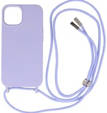 Coque 2,5 mm avec cordon pour iPhone 14 Violet