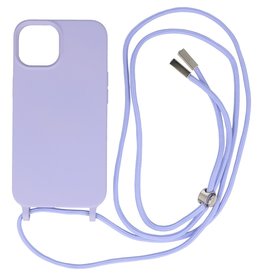 2,5 mm etui med ledning til iPhone 14 Lilla