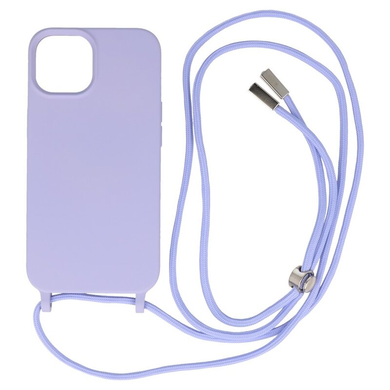 Funda de 2,5 mm con cordón para iPhone 14 Púrpura