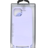 2,5 mm etui med ledning til iPhone 14 Lilla