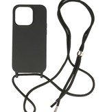 2,5 mm Hülle mit Kabel für iPhone 14 Pro Schwarz