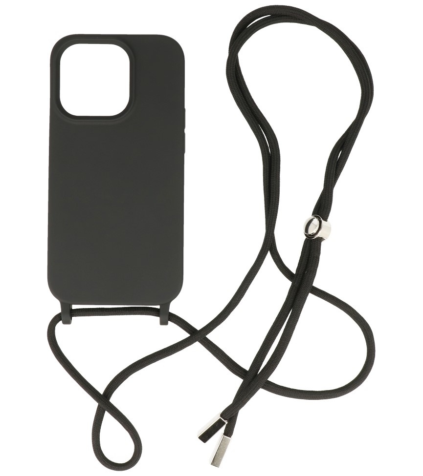 2.5mm Case with Cord for iPhone 14 Pro Black