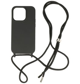 2,5 mm etui med ledning til iPhone 14 Pro Sort