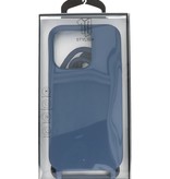 2.5mm Case with Cord for iPhone 14 Pro Navy