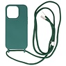 2.5mm Case with Cord for iPhone 14 Pro Dark Green