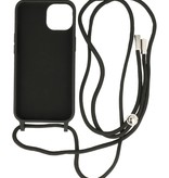 2,5 mm Hülle mit Kordel für iPhone 14 Plus Schwarz