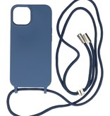 Funda de 2,5 mm con cordón para iPhone 14 Plus azul marino